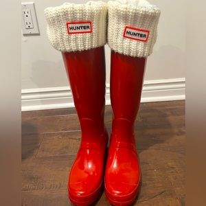 Women’s Hunter Boots - Glossy Red
